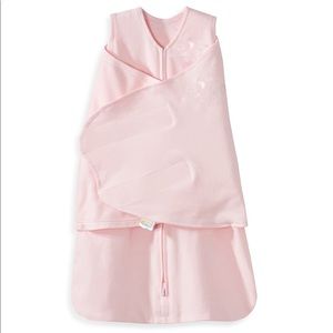 Halo Sleepsack multi-way cotton swaddle in pink